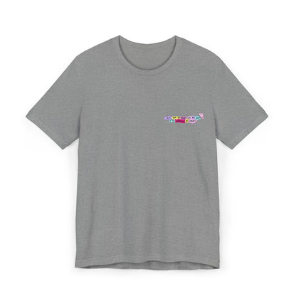 T-Shirt — Colorful Tiny Camper Graphic (Travel Van Chest Print)