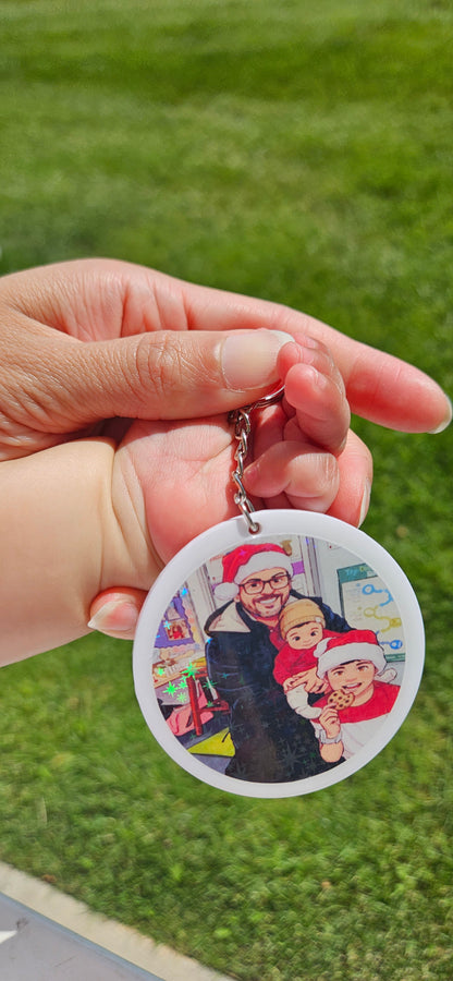 02🌟 Personalized Holographic Keychains: A Brilliant, Lasting Keepsake