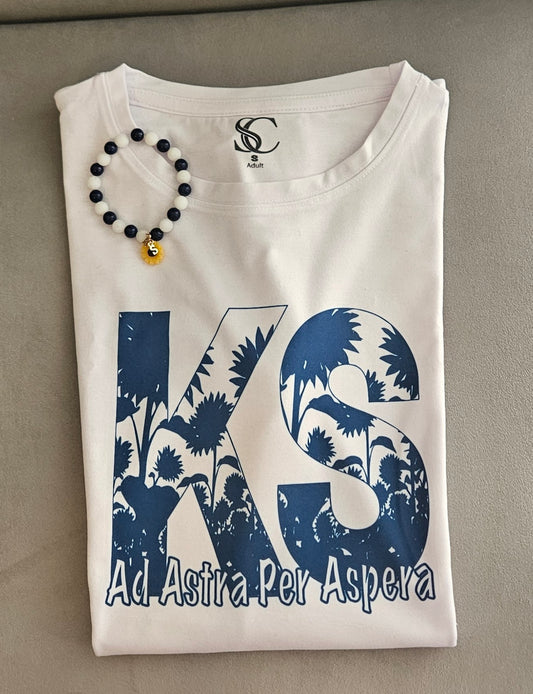 02 - KS - Ad Astra Per Aspera" Sunflower Tee, KS Graphic Tee – Premium Sublimation
