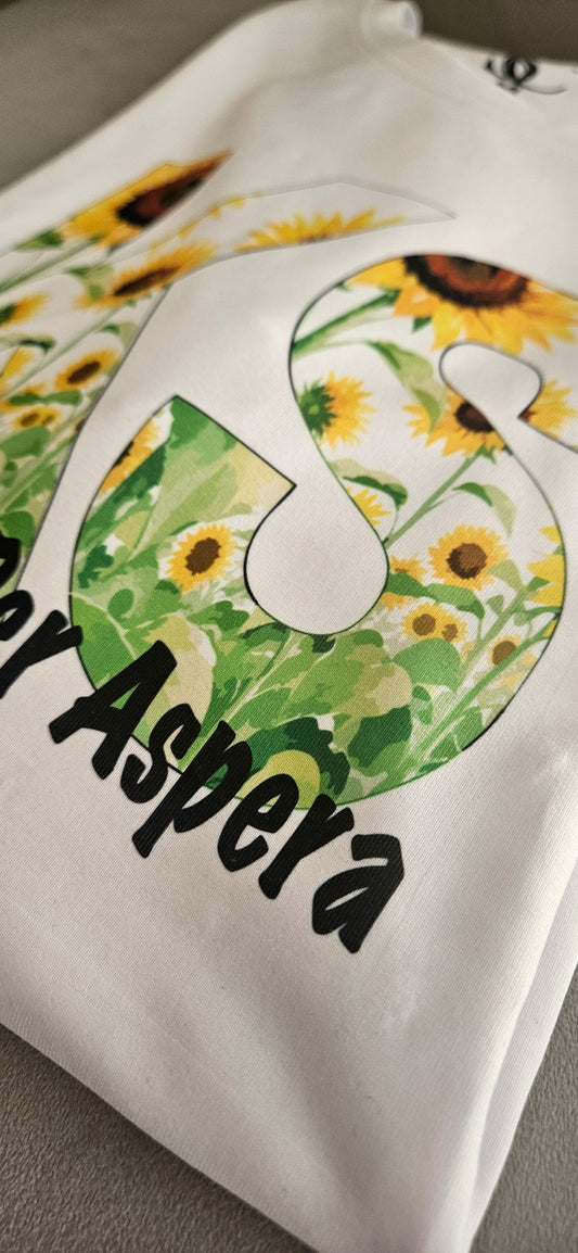 02 - KS - Ad Astra Per Aspera" Sunflower Tee, KS Graphic Tee – Premium Sublimation