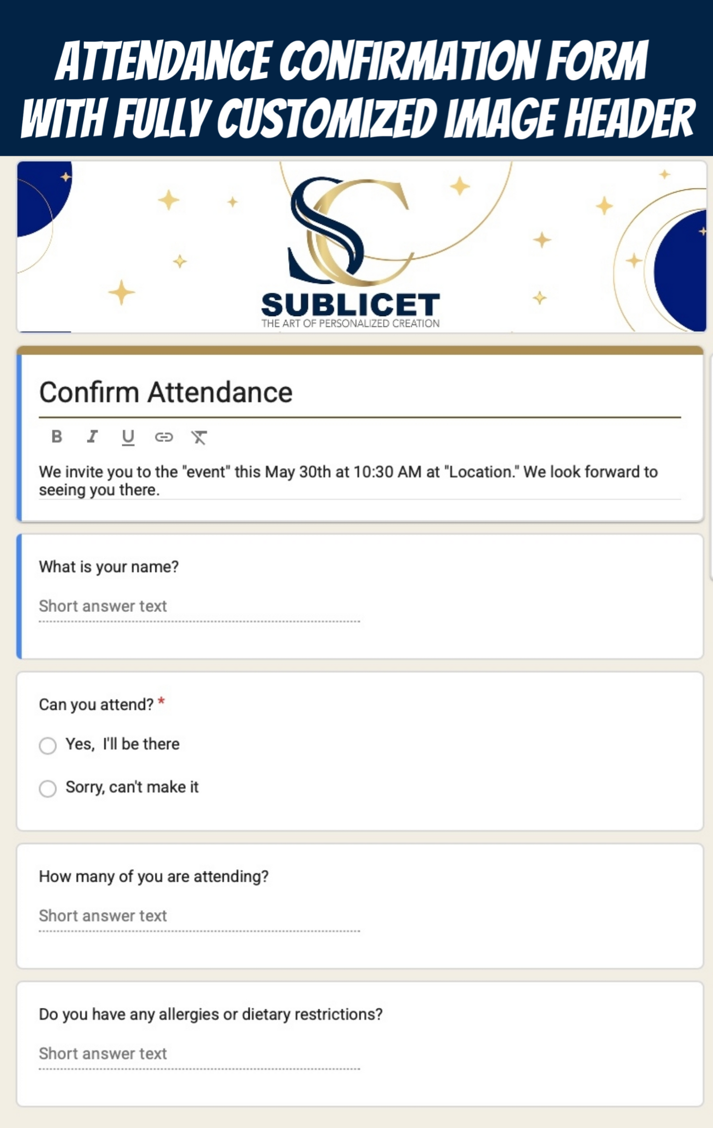 Interactive Digital Invitation