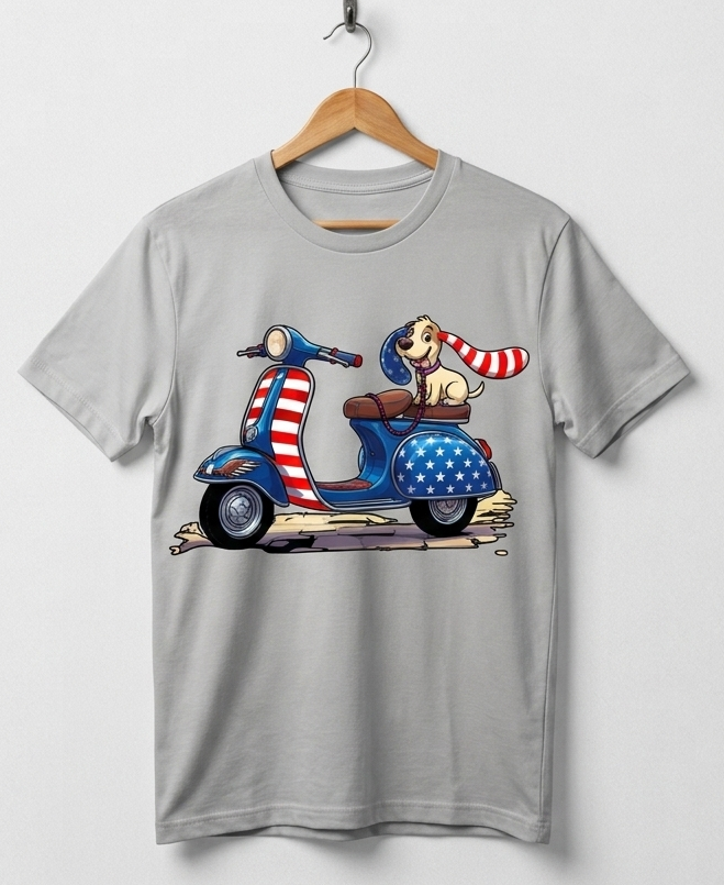 01 Custom T-Shirt – High-Definition DTF Print (July 4th)