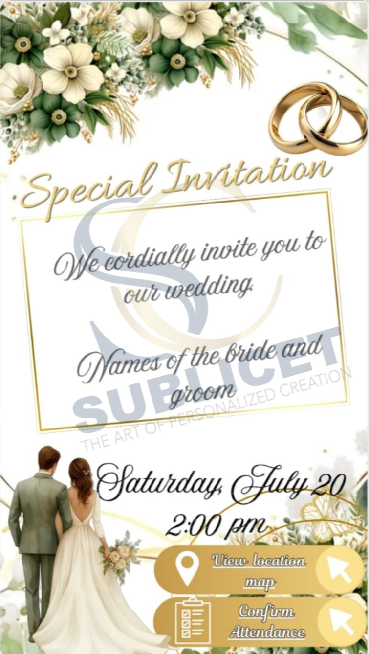 Premium Interactive Digital Invitation (PDF) – For Any Type of Event